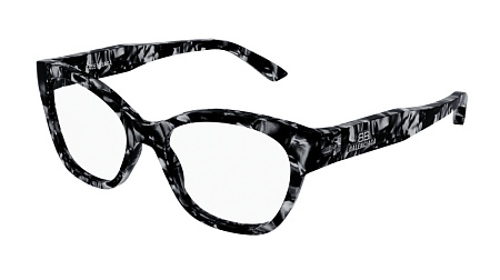 Balenciaga BB0213O-004 53 Optical Frame GREY-GREY-TRANSPARENT