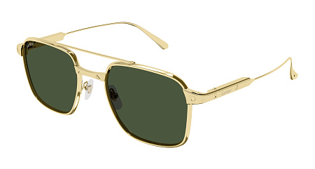 Cartier CT0610S-002 54 Sunglass GOLD-GOLD-GREEN