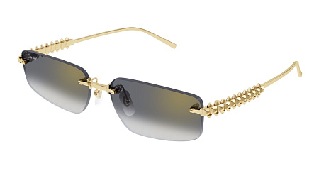 Cartier CT0544S-001 58 Sunglass GOLD-GOLD-GREY Cartier CT0544S-001 58 Sunglass GOLD-GOLD-GREY
