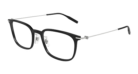 Montblanc MB0100O-009 52 Optical Frame BLACK-SILVER-TRANSPARENT