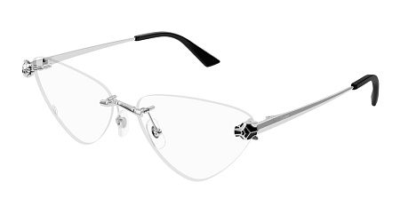 Cartier CT0448O-002 60 Optical Frame SILVER-SILVER-TRANSPARENT