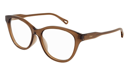 Chloe CH0085O-002 49 Optical Frame BROWN-BROWN-TRANSPARENT