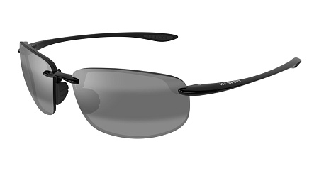 Maui Jim 407N-02 64 Sunglass BLACK-BLACK-GREY