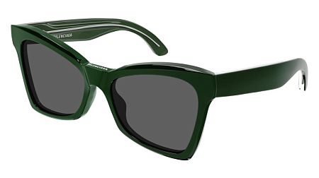 Balenciaga BB0231S-006 57 Sunglass GREEN-GREEN-GREY