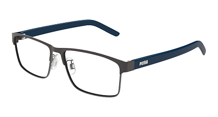 Puma PU0504OA-003 57 Optical Frame RUTHENIUM-BLUE-TRANSPARENT