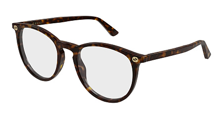Gucci GG0027O-016 52 Optical Frame HAVANA-HAVANA-TRANSPARENT