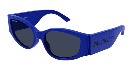 Balenciaga BB0258S-010 56 Sunglass BLUE-BLUE-BLUE