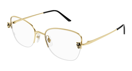 Cartier CT0447O-001 55 Optical Frame GOLD-GOLD-TRANSPARENT