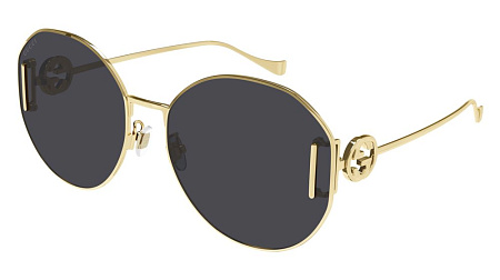 Gucci GG1206SA-002 63 Sunglass GOLD-GOLD-GREY Gucci GG1206SA-002 63 Sunglass GOLD-GOLD-GREY