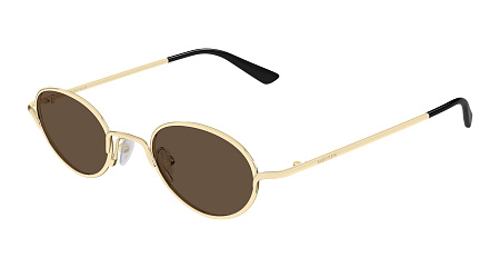 Alexander McQueen AM0562S-002 46 Sunglass GOLD-GOLD-BROWN