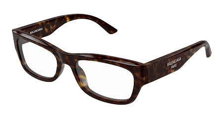 Balenciaga BB0392O-002 55 Optical Frame HAVANA-HAVANA-TRANSPARENT