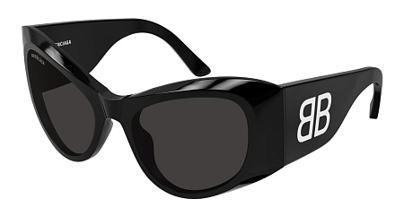 Balenciaga BB0393S-001 57 Sunglass BLACK-BLACK-GREY Balenciaga BB0393S-001 57 Sunglass BLACK-BLACK-GREY