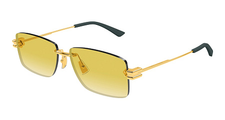 Bottega Veneta BV1126S-006 58 Sunglass GOLD-GOLD-YELLOW