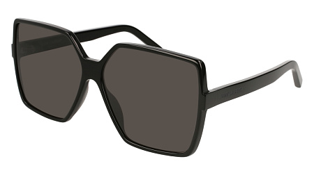 Saint Laurent SL 232 BETTY-001 63 Sunglass BLACK-BLACK-GREY