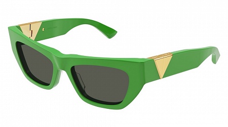 Bottega Veneta BV1177S-003 52 Sunglass GREEN-GREEN-GREEN
