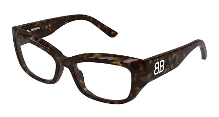 Balenciaga BB0399O-002 55 Optical Frame HAVANA-HAVANA-TRANSPARENT