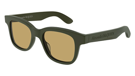Alexander McQueen AM0382S-007 52 Sunglass GREEN-GREEN-YELLOW