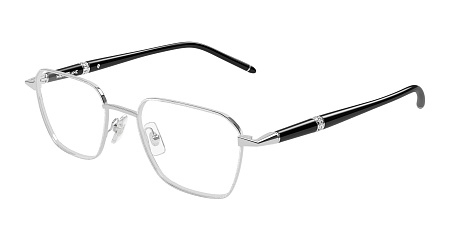 Montblanc MB0485O-004 51 Optical Frame SILVER-BLACK-TRANSPARENT
