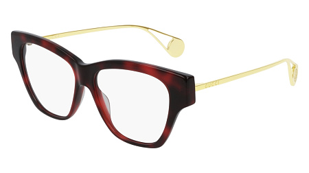 Gucci GG0438O-004 52 Optical Frame HAVANA-GOLD-TRANSPARENT Gucci GG0438O-004 52 Optical Frame HAVANA-GOLD-TRANSPARENT