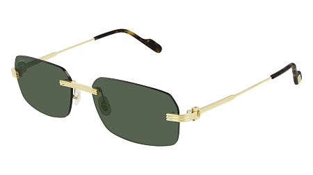 Cartier CT0271S-002 58 Sunglass GOLD-GOLD-GREEN
