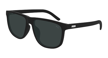 Puma PU0499SA-001 58 Sunglass BLACK-BLACK-SMOKE