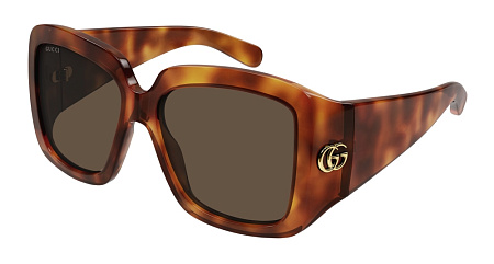 Gucci GG1402S-002 55 Sunglass HAVANA-HAVANA-BROWN