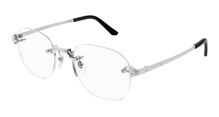 Cartier CT0478O-002 53 Optical Frame SILVER-SILVER-TRANSPARENT