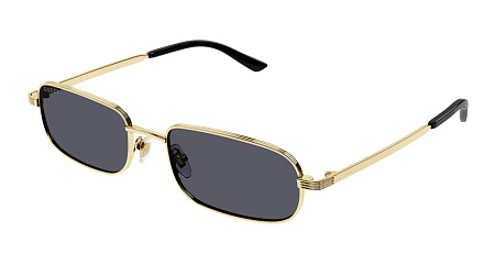 Gucci GG1457S-001 57 Sunglass GOLD-GOLD-GREY