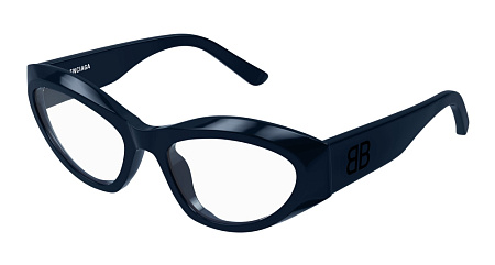 Balenciaga BB0400O-004 55 Optical Frame BLUE-BLUE-TRANSPARENT Balenciaga BB0400O-004 55 Optical Frame BLUE-BLUE-TRANSPARENT