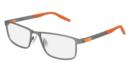 Puma PU0256O-003 57 Optical Frame RUTHENIUM-RUTHENIUM-TRANSPARENT