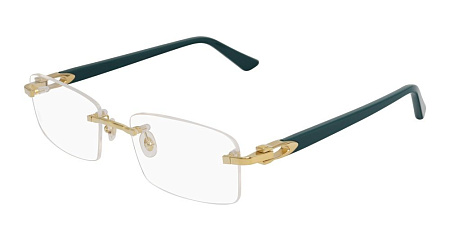 Cartier CT0287O-011 56 Optical Frame GOLD-GREEN-TRANSPARENT