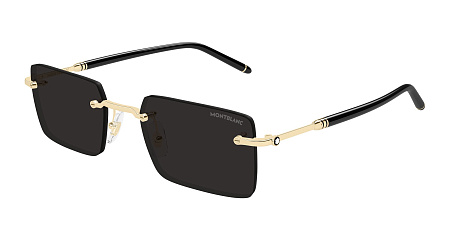 Montblanc MB0482S-001 53 Sunglass GOLD-BLACK-GREY