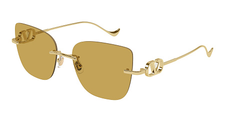 Valentino VG0033S-003 54 Sunglass GOLD-GOLD-BROWN