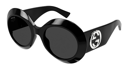Gucci GG1647S-007 54 Sunglass BLACK-BLACK-GREY