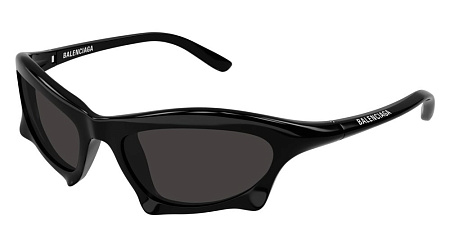 Balenciaga BB0229S-001 59 Sunglass BLACK-BLACK-GREY
