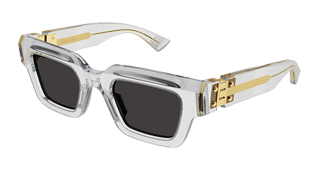 Bottega Veneta BV1230S-001 49 Sunglass CRYSTAL-CRYSTAL-GREY