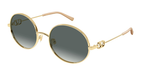 Valentino VG0027S-001 56 Sunglass GOLD-GOLD-GREY