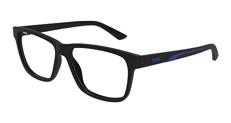 Puma PU0470O-002 57 Optical Frame BLACK-BLACK-TRANSPARENT