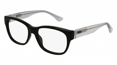 Puma PJ0003O-005 48 Optical Frame CRYSTAL-BLACK-TRANSPARENT