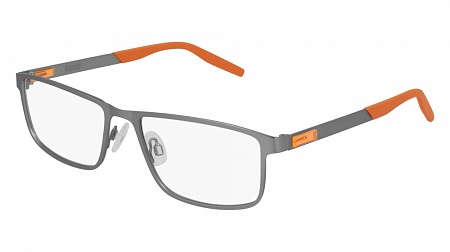Puma PU0256O-003 57 Optical Frame RUTHENIUM-RUTHENIUM-TRANSPARENT