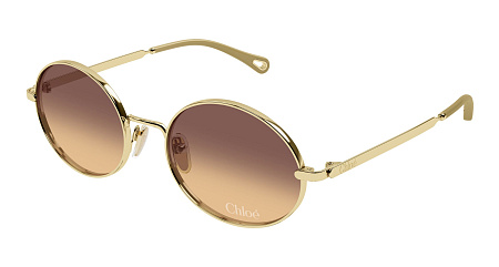 Chloe CH0326S-004 55 Sunglass GOLD-GOLD-BROWN