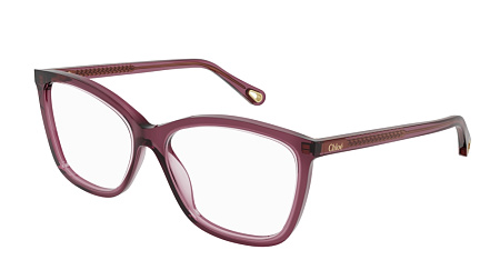 Chloe CH0118O-008 55 Optical Frame PINK-PINK-TRANSPARENT