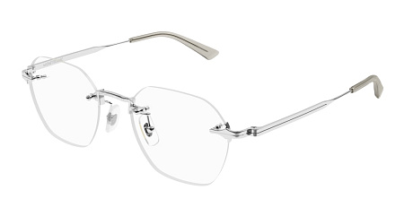 Montblanc MB0403O-002 50 Optical Frame SILVER-SILVER-TRANSPARENT