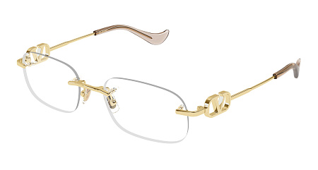 Valentino VG0034O-002 53 Optical Frame GOLD-GOLD-TRANSPARENT