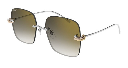 Cartier CT0508S-002 60 Sunglass SILVER-SILVER-GREY