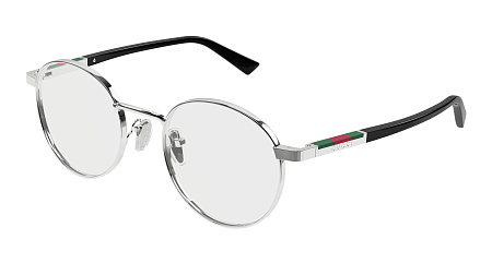 Gucci GG1966OK-001 51 Optical Frame SILVER-BLACK-TRANSPARENT
