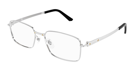 Cartier CT0555OA-002 55 Optical Frame SILVER-SILVER-TRANSPARENT