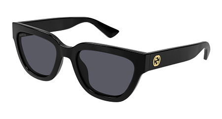 Gucci GG1578S-001 54 Sunglass BLACK-BLACK-GREY