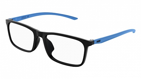Puma PE0174OA-004 56 Optical Frame BLACK-BLUE-TRANSPARENT