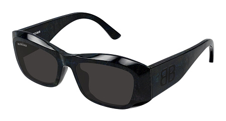 Balenciaga BB0397SA-003 54 Sunglass BLACK-BLACK-GREY